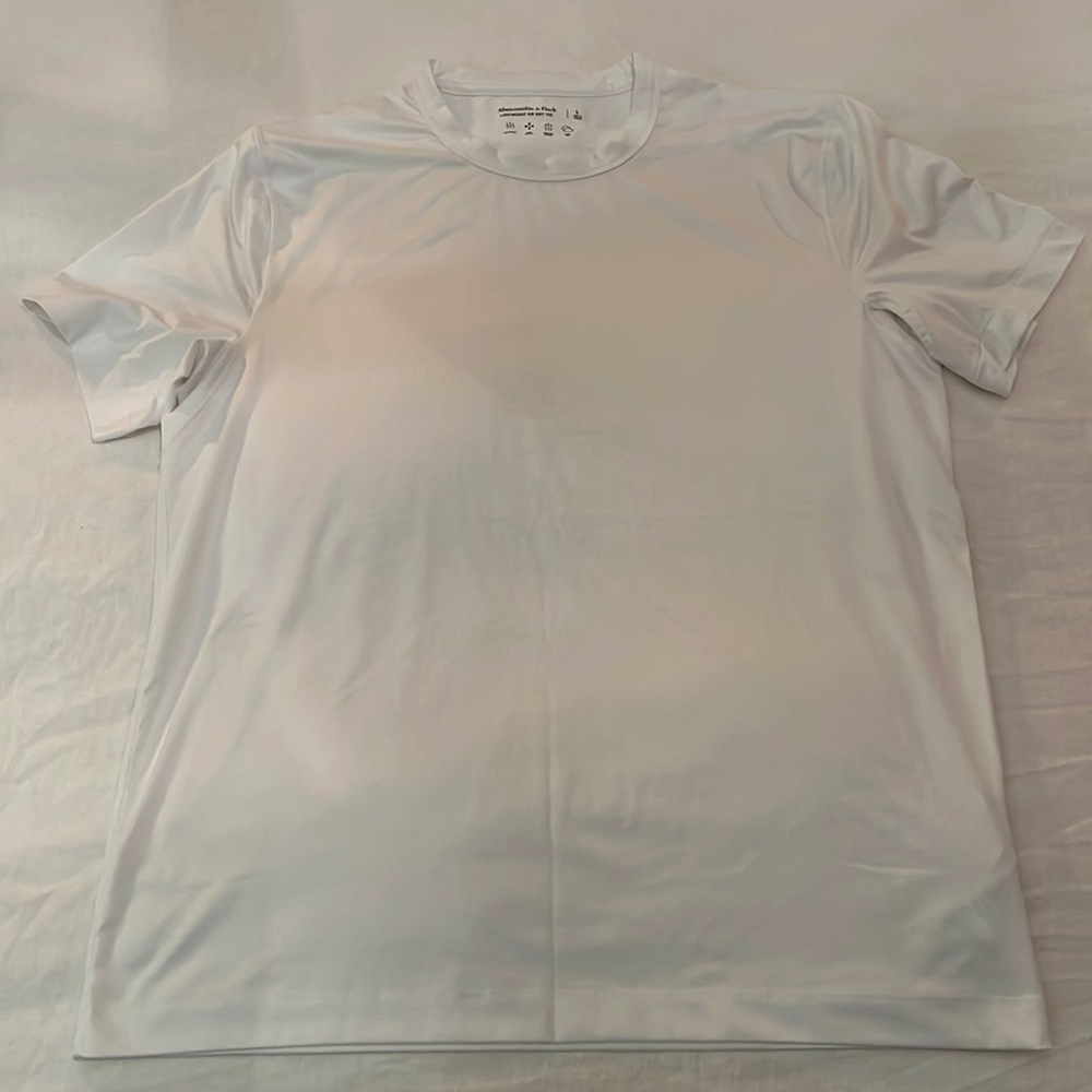 A&F White Air Knit Tee